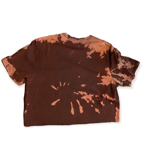 NWT Wool + Pepper Co. Tie Dye Dancing Skeletons Boxy Boyfriend Tee - Picture 3 of 4